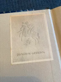 Genoptryk af gæstebogen fra Deutsches Haus Copenhagen - trykt i 500 eks.