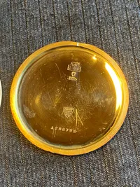 Tissot lommeur med bagkasse af 18 karat guld (bagkasse vejer ca 3 gram)