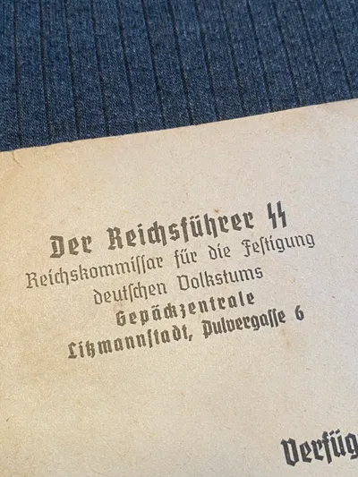 Originalt tysk Waffen SS brev med konvolut