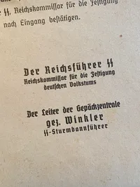Originalt tysk Waffen SS brev med konvolut