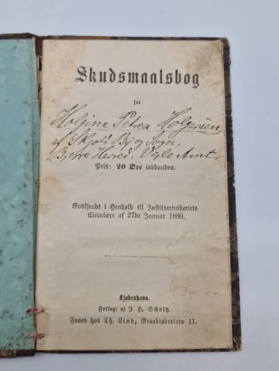 Original skudsmålsbog 18- Tallet
