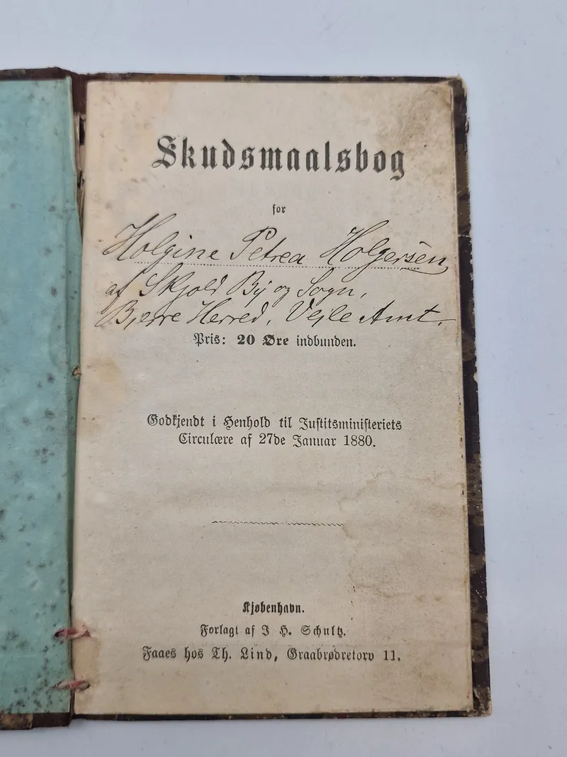 Original skudsmålsbog 18- Tallet
