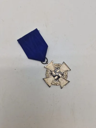 Original medalje for 25 års tro tjeneste i den tyske stat
