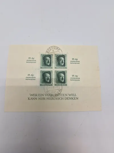 Originalt brev med tyske ww2 frimærker