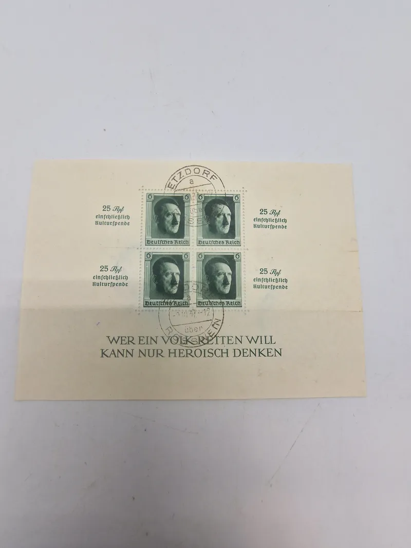 Originalt brev med tyske ww2 frimærker