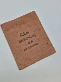 Original tildelingspose for kvk m/sværd