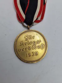 Original krigsfortjenstmedalje - ww2