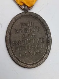 Original tysk Westwall medalje
