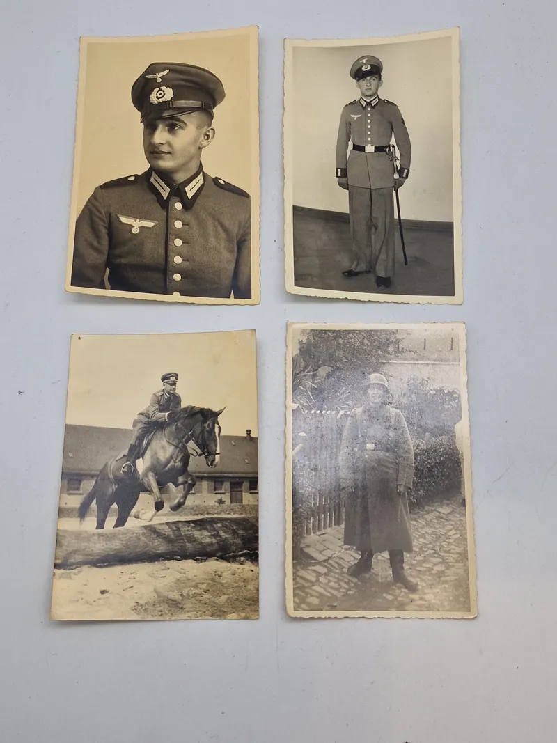 Originale tyske portræt fotos - ww2, postkort størrelse