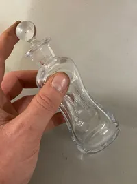Original miniature Holmegaard klukflaske (mundblæst)