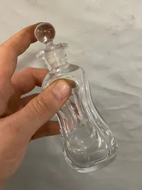 Original miniature Holmegaard klukflaske (mundblæst)