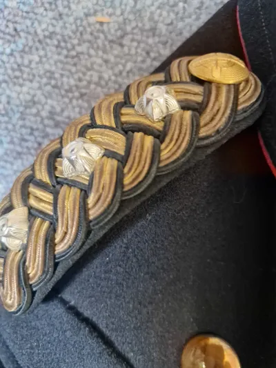 Original dansk officers kappe - ingeniørkorpset