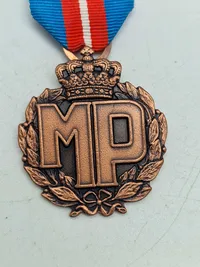 Original medalje - militærpolitiforeningen