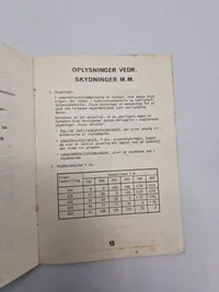 Lot diverse reglementer mm fra det danske forsvar