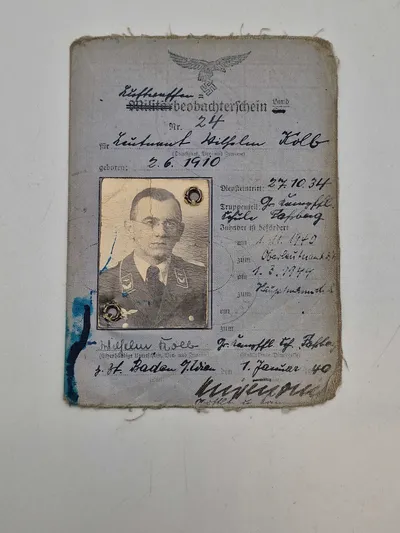 Originalt tysk Luftwaffe id