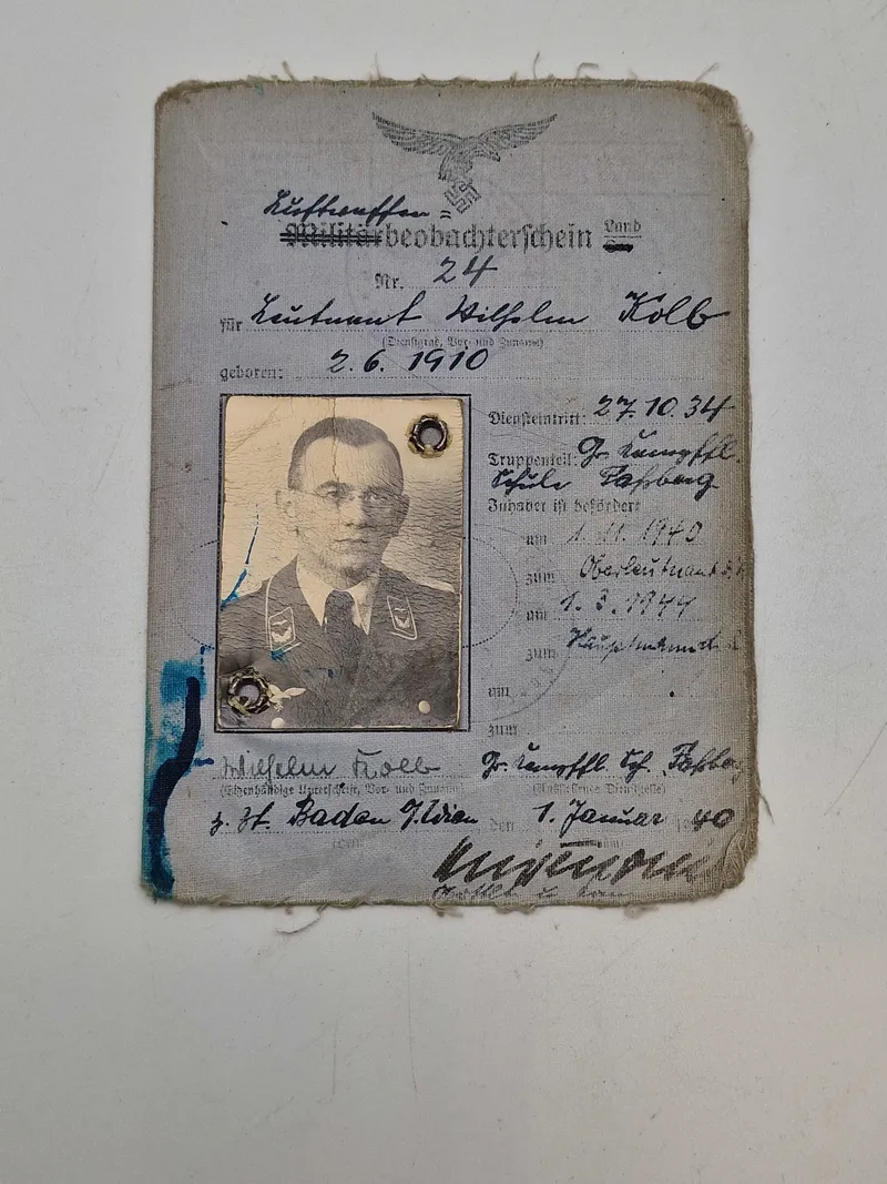 Originalt tysk Luftwaffe id