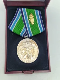 Hjv’s 50 års anciennitetstegn af sterlingsølv