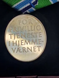 Hjv’s 50 års anciennitetstegn af sterlingsølv