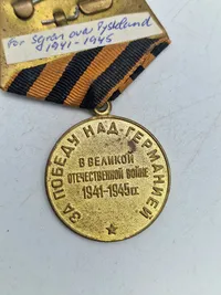 Original USSR medalje for deltagelse i den store fædrelands krig (ww2)
