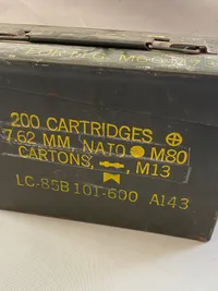 Original amerikansk ammunitonskasse
