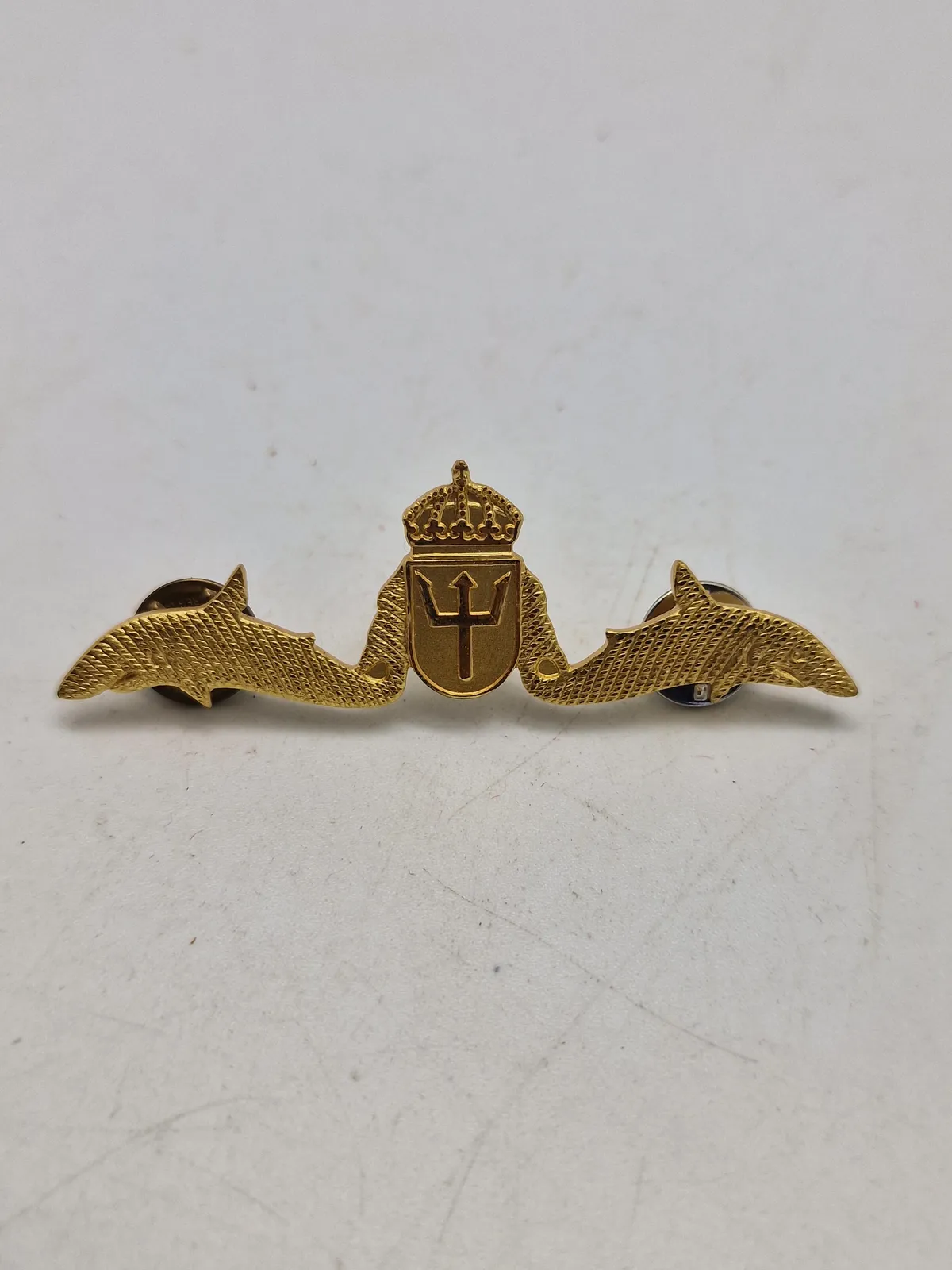 Originalt svensk ubåds badge