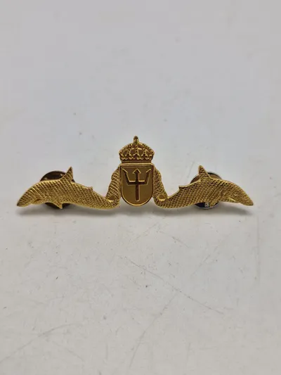 Originalt svensk ubåds badge