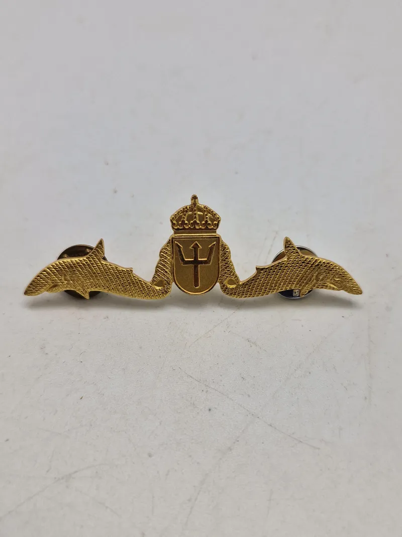Originalt svensk ubåds badge