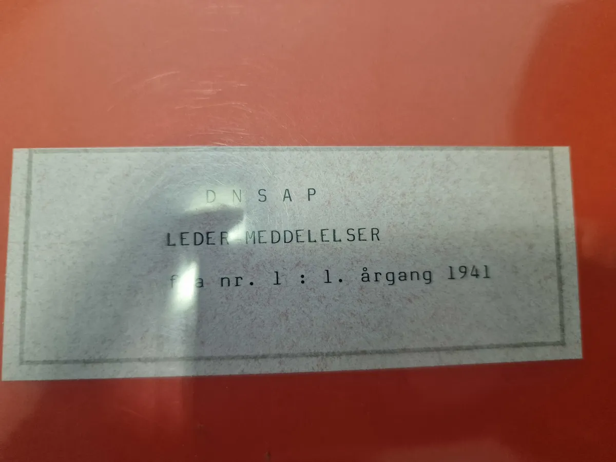Leder meddelelser - DNSAP, genoptryk