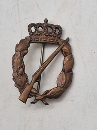Originalt skydemærke model 1944 leveret i ca. 500 stk.  til  den danske brigade i Sverige WW2