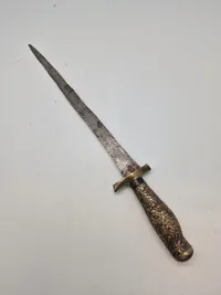 Sølvmonteret orientalsk blankvåben