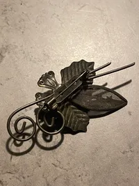 Italiensk filigran broche af sølv(?)