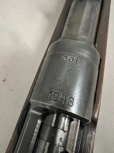 Original Tysk 1943 dateret K98 deaktiveret med Danske papirer, kan tage aftræk