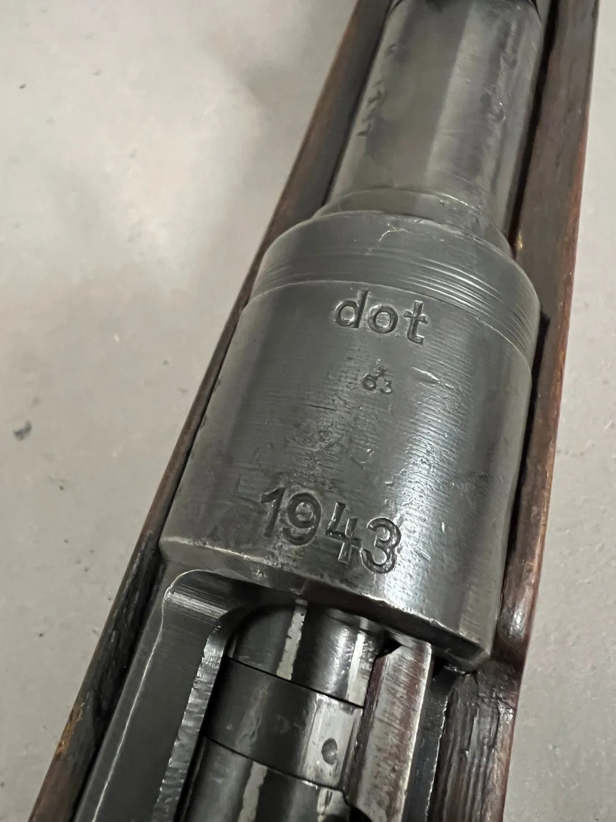 Original Tysk 1943 dateret K98 deaktiveret med Danske papirer, kan tage aftræk