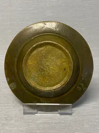 Bronce plakette med monogram af Frederik 9