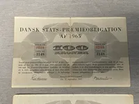 To stk originale danske præmie obligationer