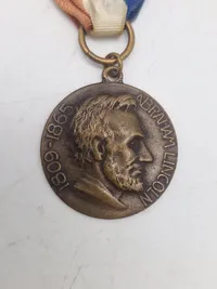 Original 1965 Boy Scout Medal, 1809-1865 Abraham Lincoln“Walked in Lincoln’s Steps"