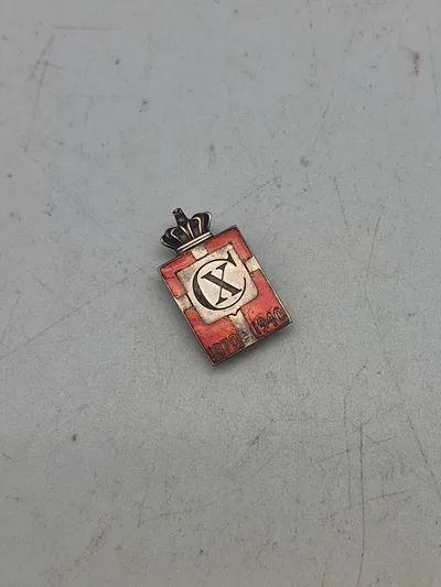Originalt Georg Jensen kongemærke af sterlingsølv