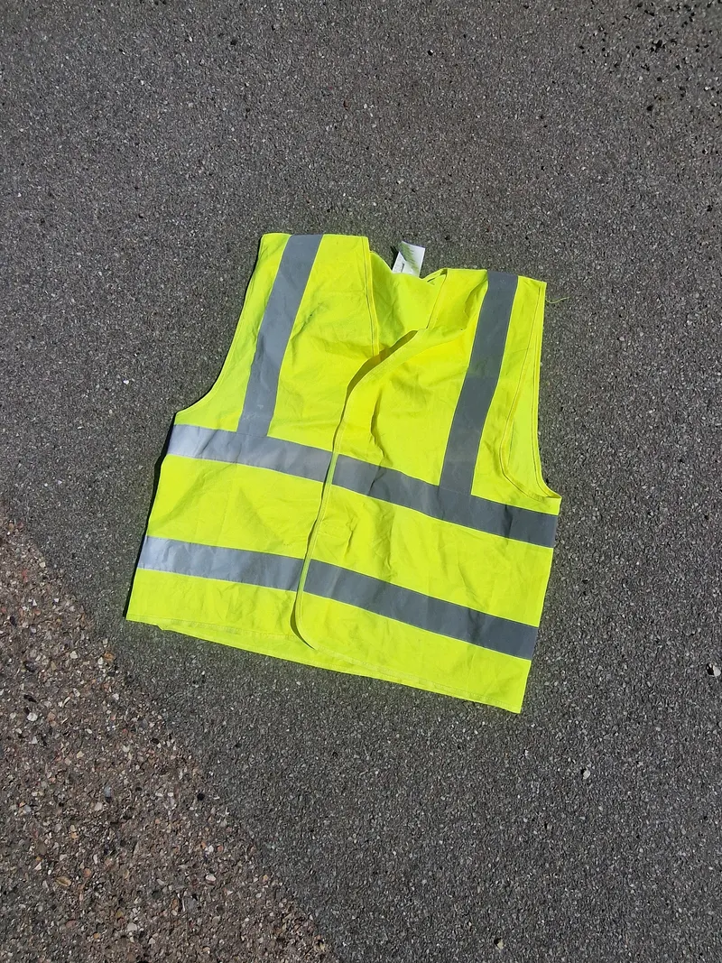 Original refleksvest brugt under filmoptagelser