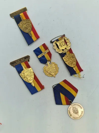 Lot jubilæums medaljer - Slesvigske Fodregiment