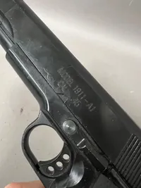 Colt metal M1911A hardbal pistol, virker