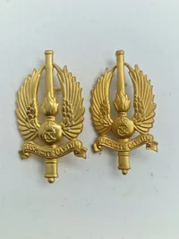 Lot danske regiments mærker