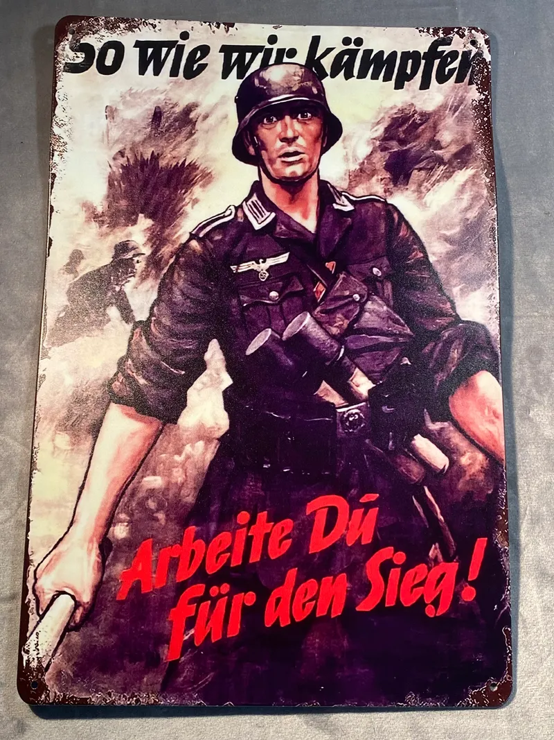 Tysk skilt - reproduktion