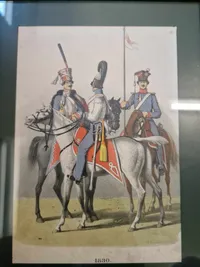 Samling Originale Danske håndkolorerede soldater stik