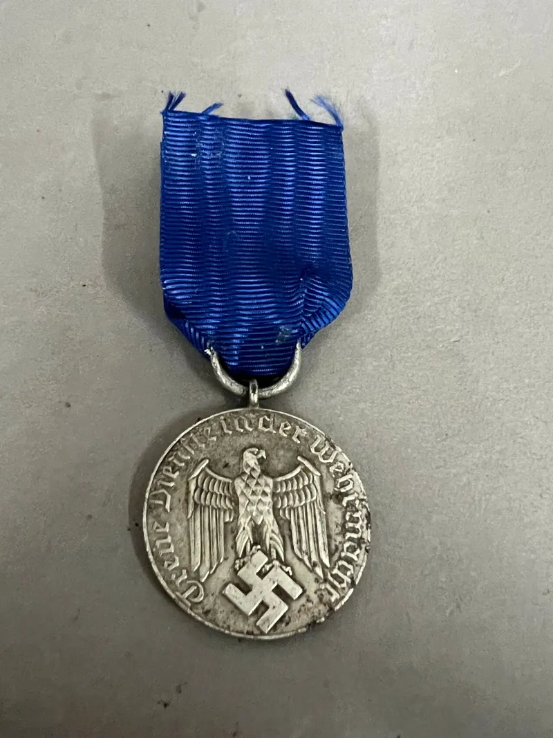 Original Tysk medalje 4 år i hæren