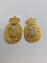 Lot danske regimentsmærker