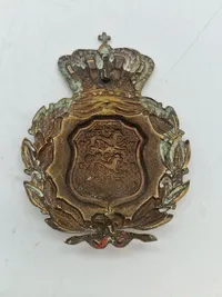 Originalt dansk Nummerplade mærke fra den Danske brigade i Sverige WW2