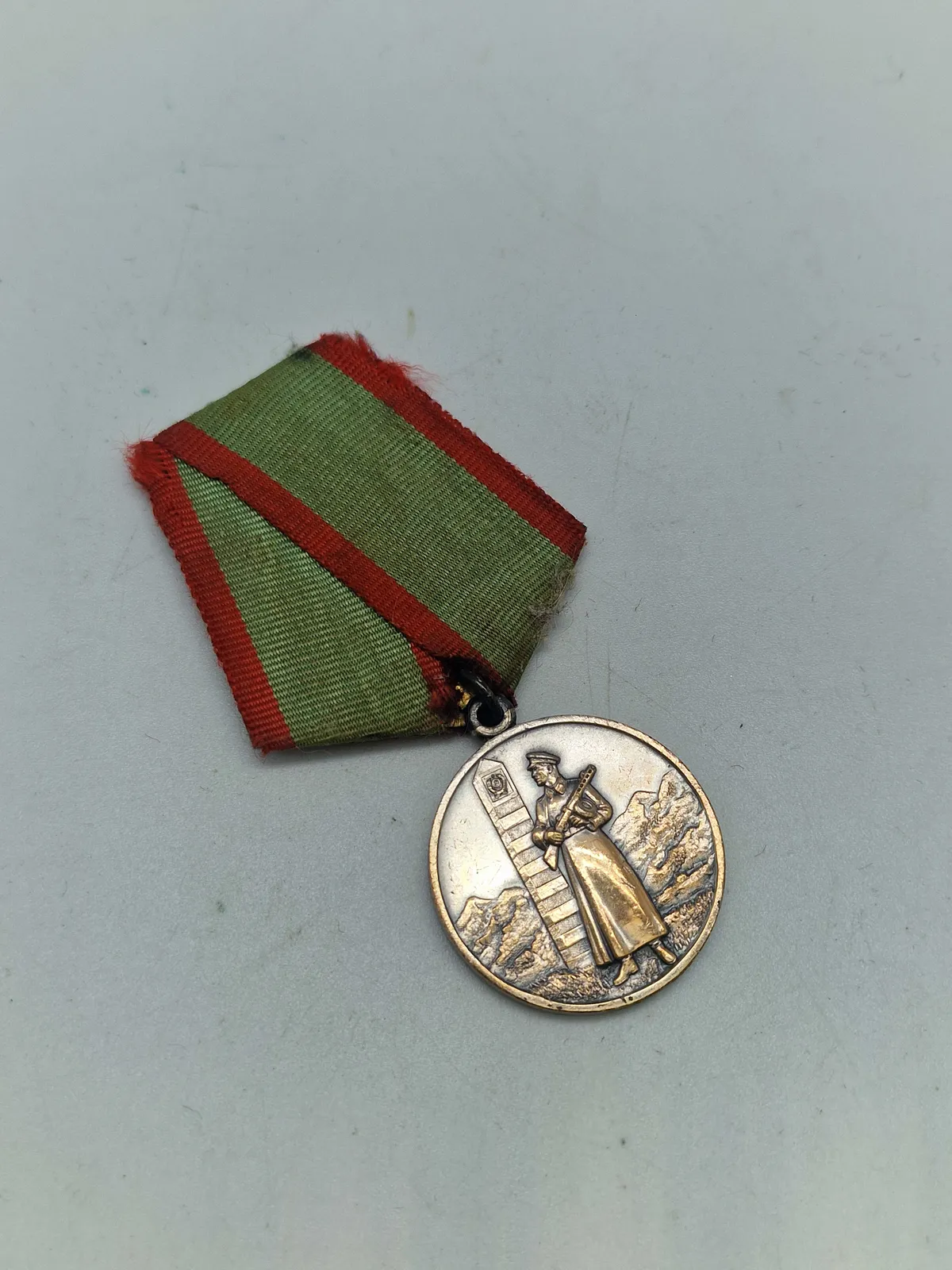 Original Soviet russian medal «DISTINGUISHED SERVICE IN GUARDING THE STATE BORDER
