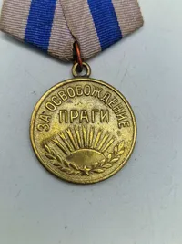 Original Liberation of Prague medal, USSR