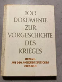 Original tysk WWI bog