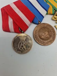 Originalt dansk medalje sæt - almen størrelse og miniature